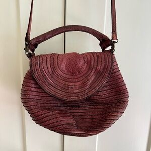 MAJO Italian SM Burgundy Leather Handbag